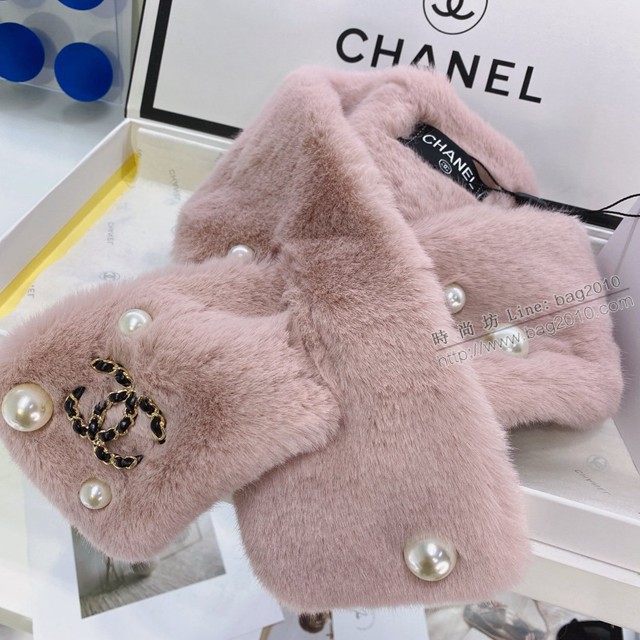 CHANEL纖維毛皮草超級保暖圍巾圍脖 香奈兒2021秋冬百搭圍脖  mmj1685
